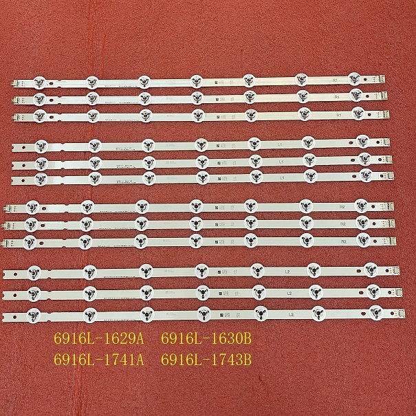 12pcs LED strip for LG 55LB7000V 55LB7200 55GB7800 6916L-1629A 6916L-1630B 6916L-1741A 6916L-1743B